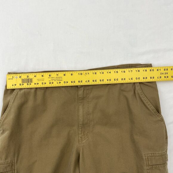 LL Bean Brown Cargo Pants Cotton Relaxed Fit Workwear Outdoor Mens 42x29 - Picture 9 of 10